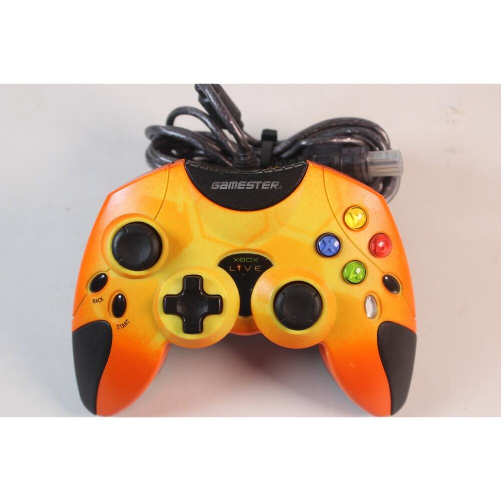 Radica Gamester Controller for Original Xbox System Yellow/Orange Xbox Tested